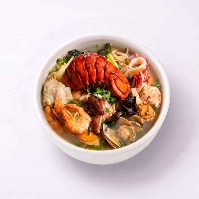 Seafood Lobster Hot Soup.