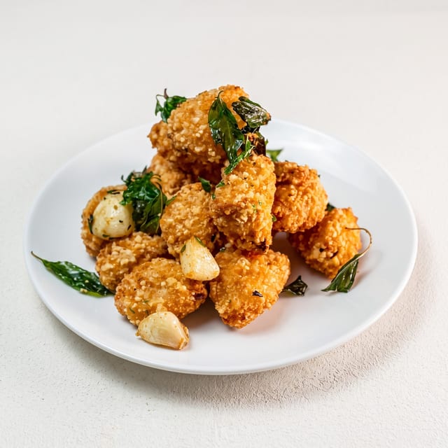 Basil Popcorn Chicken.